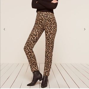 Reformation Braydon Pant- Leopard Size 0
